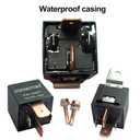 Electric Fuel Pump Relay Kit Fuel Pump Wiring Harness Bypass 40 AMP Waterproof Switch Heavy Duty Long Wires Universal Fit 12V System P/N 30247