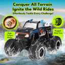 Threeking 1:16 Waterproof Monster Truck Toys RC Cars Amphibious Remote Control Car Trucks 4WD All Terrain Off-Road Pickup Toy for 6 7 8 9 10 11 12 Year Old Boys Girls Kids Gifts Presents