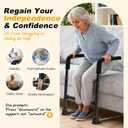 Couch Stand Assist for Elderly, Adjustable Chair Assist for Elderly Sit to Stand, Heavy-Duty Senior Lifting Devices & Standing Aids for Seniors, 400lbs Capacity, Black
