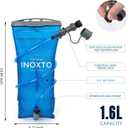 INOXTO Running Hydration Vest Backpack,Lightweight Insulated Pack with 1.5L Water Bladder Bag Daypack for Hiking Trail Running Cycling Race Marathon for Women Men