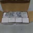 8 Pack Champagne Crystal Cabinet Knobs, Gold Cabinet Glass Knobs for Dresser Drawers Brass Furniture Hardware Pulls (Oval)