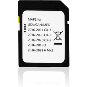 Latest Version Navigation SD Card Fits for Mazda 2014-2018 - 3, 2016-2024 - Mazda 6/CX-3/MX-5, 2016-2020 - CX-5/CX-9 Car GPS Navigation System for USA/Canada/Mexico