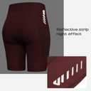 Lo.gas Cycling Shorts Women Padded Bike Shorts Womens with Padding 3D Gel Pad Bicycle Biking Cargo High Waist Ergonomic (Red, XS)