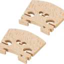 MECCANIXITY 1/8 Violin Bridge Maple Wood Violin Parts for 1/8 Violin, Pack of 2