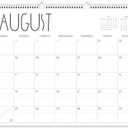 Guasslee Large Wall Calendar 2025-2026, 12 Monthly Calendar from 2025 June-May 2026 Jumbo 22"x17" Hanging Desk/Wall Planner with Spiral Bound for School Home Office Organizing