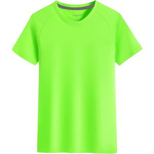 Cabasse Youth Performance Short Sleeve Shirt, UPF 50 Quick Dry Athletic T Shirt for Boys & Girls (X-Large, Neon Green)