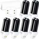 Bug Zapper Replacement UV Bulbs 41050 Replacement Bulbs Compatible with DynaTrap DT1050 DT1100 DT1250, 1/2 Acre Trap Replacement Bulb, 7W UV Light Ultraviolet Mosquito Killer Lamp(6 Packs)