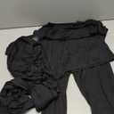 32 Degrees Heat Unisex Kids Lightweight Thermal Base Layer Set – Long Sleeve Top & Bottom, Soft Stretch, Moisture Wicking, Warm Underwear for Cold Weather, Black, Large