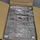 vacane Egg Holder for Refrigerator, 48 Capacity Clear Egg Storage Drawer with Non-Slip Pads, Stackable BPA-Free Egg Organizer Tray for Fridge