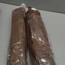 Brown Winsor Chair Cushions with Ties, Dining Kitchen Chair Seat Pads Non Slip Removable Washable Cover 17"x16" 2 Pack