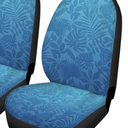 Dreaweet Elegant Blue Car Seat Cover Front Seats with Tropical Leaves Only for Women Fit for Most Car Truck SUV Protector Cover