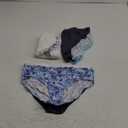 Hanes Brief Underwear, Stretch Cotton Panties for Girls, Assorted, Pack of 12 (16, White, Purple, Blue, Grey, Floral Print, Dot Print, Tie-dye Print)