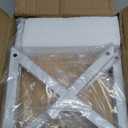 Alyoen Label Holder for Rolls and Fan-Fold Labels, Thermal Shipping Label Holder for Thermal Printer, Desktop Label Printer Accessory Supplies for Home, Office, Small Business (Beige + White)