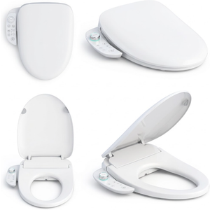 Electric Bidet Toilet Seat - Heated Smart Bidet with 4 Temperature Settings, Self Cleaning Attachment for Home and Hotel Bathrooms(us plug)