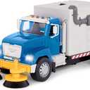 Driven by Battat - Electric Street Sweeper Kids ToysCars with Spinning Brushes & Lights - 1:16 Scale with Working Doors & Sounds - Tilting Container for Ages 3+