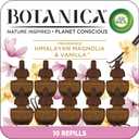 Botanica by Air Wick Plug in Scented Oil Refill, 10ct, Himalayan Magnolia and Vanilla, Air Freshener, Eco Friendly, Essential Oils