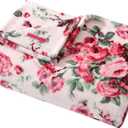 Betsey Johnson - Blanket, Ultra-Soft Plush Bedding, Warm & Cozy, Oversized Room Essentials (Vintage Floral Pink, Full/Queen)