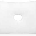 Impresa Firm Memory Foam Pillow with Ear Hole - 14 x 19 in - Includes 2 Washable Pillowcases - Non-Adjustable for Pressure & Pain Relief Post-Surgery