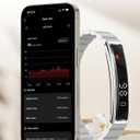 Smart Bracelet Fitness Tracker Heart Rate Monitor Sleep Activity Tracker Step Counter Calories Pedometer Waterproof Slim Thin Health Band for Women Ladies Men, Free App, 2 Bands