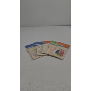 SET OF SEASONAL CELEBRATIONS TANGRAM SHAPES PUZZLES, PACK OF 5