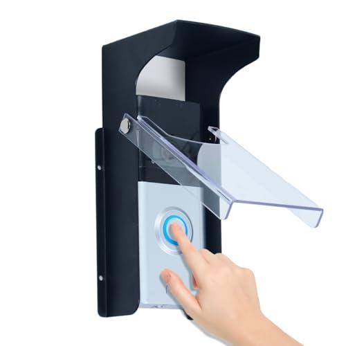 "Black Doorbell Rain Cover - Waterproof, Anti-Glare - Compatible with Blink/Google Nest/Arlo Video Doorbell".