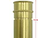 Poolzilla Brass Keyhole Anchors for Pool Safety Net | 10 Pack | for use with SS Hooks and Standard to Extra Long Cone Head Clips