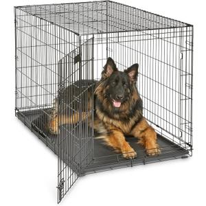 Midwest 48-Inch Single Door iCrate, for Extra-Large Breeds, 90-110 lbs,  Black - Single Door, XL (48"L) 