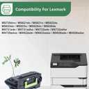 58D1H00 Black High Yield Toner Cartridge (with CHIP) Replacement for Lexmark 58D1H00 Toner for MS823dn MS821 Toner MS725 MS825 MS826 MX721 MX722 MX822 MX824 Printer Ink Cartridge (1-Pack, Black)