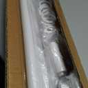 No Drill Tension Curtain Rod Outdoor, Adjustable 51-168 In,White