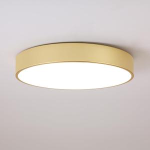 18.1 inch Large Flush Mount Dimmable LED Ceiling Light, 5CCT Modern Round Close to Ceiling Lighting Fixtures, Minimalist Gold Ceiling Lamp for Bedroom, Living Room