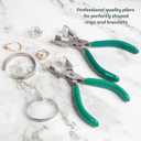 The Beadsmith Metal Bending Pliers Pliers With Curved Nylon Jaws for Ring Shaping, 5.75 Inches, w/Double-leaf Springs, Non-Marring