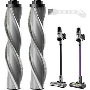 iSingo 3789 Brush Roll Replacement Compatible with Bissell Cleanview XR Pet 300W / XR 200W / Powerlifter Turbo Cordless Stick Vacuum, Model# 3797V, 3789U, 3789, 3789X, 3797, 3797W, 2 Pack, Grey