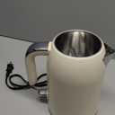 SUSTEAS Electric Kettle - 57oz Hot Tea Kettle Water Boiler with Thermometer, 1500W Fast Heating Stainless Steel Tea Pot, Cordless with LED Indicator, Auto Shut-Off & Boil Dry Protection, Beige