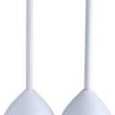 Clorox Toilet Plunger with Hideaway Caddy, Set of 2 for Bathroom Organization and Storage, Bathroom Accessories, Toilet Unclogged, with Holder, White