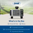 Orbit B-hyve XD 2-Port Smart Hose Watering Timer - Features Dual Outlet Irrigation Control - App Controlled Watering Timer with Bluetooth - Weatherproof Battery Powered - 24632