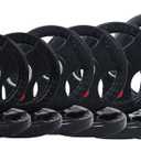 BalanceFrom Cast Iron Olympic 2-Inch Plate Weight Plate for Strength Training, Weightlifting and Crossfit, Multiple Packages, Style: F. 280LB Set, Color: Style #5