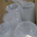 Amazon Basics Disposable Clear Plastic Cups, 16oz, 250 Count 