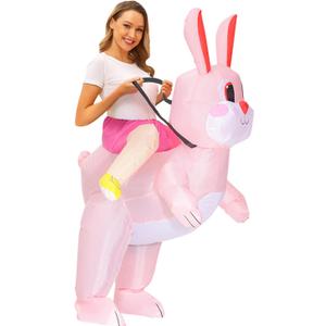 Inflatable Easter Bunny Costume Full Body Blow up Rabbit Costume Bunny Rabbit Outfit