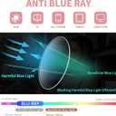 2 x IVNUOYI 4 Pack Reading Glasses Blue Light Blocking Readers for Women,Stylish Ladies Computer Eyeglasses with Spring Hinge