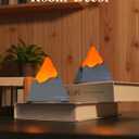 Volcano Lamp, 2000mAh Nursery Night Light for Kids with 6 Modes, Rechargeable Bedside Nightlight with Timer, Cool Room Decor and Cute Office Desk, Unique Christmas Gifts for Teens Boys Girls (Gray)
