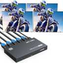 MT-VIKI HDMI Splitter 4K@60Hz, HDMI Splitter 1 in 4 Out, RGB 4:4:4, HDMI2.0b, HDCP2.2, 18Gbps, Full UHD Distributor for PS4 Fire Stick HDTV