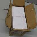 4 Pcs Self-Adhesive Furniture Bed Risers, Square Heavy Duty Carbon Steel Sofa Table Risers Adds 2" Height with Felt Pad, White