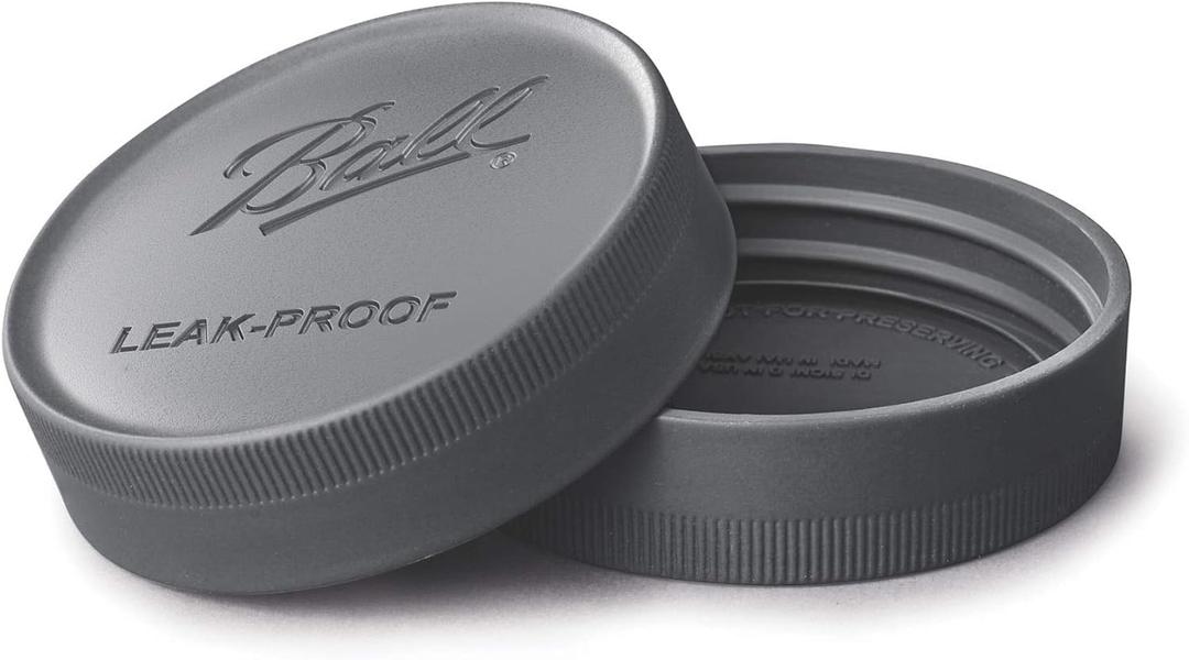 Ball Leak-Proof Plastic Lids for Glass Mason Jars, Used for Canning, Pickling, Juice, Jam, Jelly