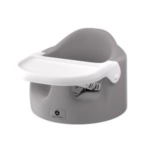 Baby Floor Seat with Removable Tray  Portable Feeding & Activity Booster Seat for Infants, Ideal for Sitting, Mealtime Support, and Playtime, Gray