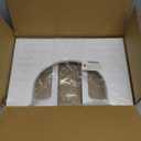 AmazerBath 7 Inches Bamboo Toilet Stool Squat for Adults, Foldable Poop Stool for Bathroom, 0.79" Thickness Potty Step Stool with Non-Slip Strip, No Assembly Required, Space-Saving, White