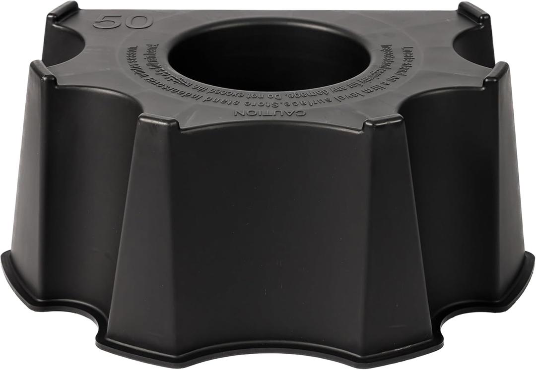 50-Gallon Rain Barrel Stand, Made from 100% Recycled Material, Black 50-Gallon Rain Barrel Stand, Made from 100% Recycled Material, Black