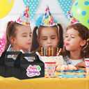 Gable Candy Treat Boxes,30 Pack Metallic Foil Gable Gift Boxes Small Goodie Boxes Christmas Party Favor Boxes Kraft Paper Gift Box Snack Goodies Cardboard Gable Boxes for Christmas Party Birthday (Black)