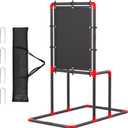 Baseball Strike Zone Target for Plastic Balls Compatible with Wiffle Ball and Blitzball Pitching Training Strike Zone Target Set Up and Assemble Easily (Large, Black)