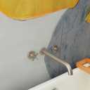 Wall Mount Tub Filler,Two Cross Handle Bathtub Faucet,Extra Long Spout Reach with High Water Flow,Brass Rough in Valve Included,Nickel Brushed