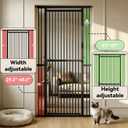 51"-87" Extra Tall Cat Gate for Doorways, Fits 29.2"-40.2" Wide